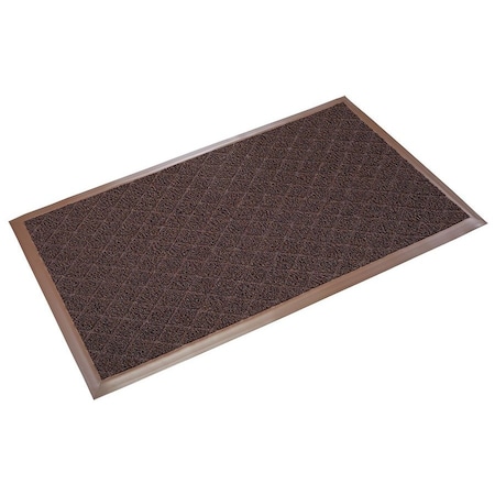 Crown Matting Technologies Medium Duty Scraper Mat, Extruded PVC, 3/8" Thick, Brown/Caramel, 4' W x 6' L DX MA46BC